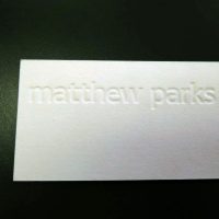 Letterpress Business Card