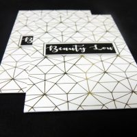 Gold Foil on White Card Stock
