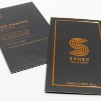 Copper Foil Business Cards