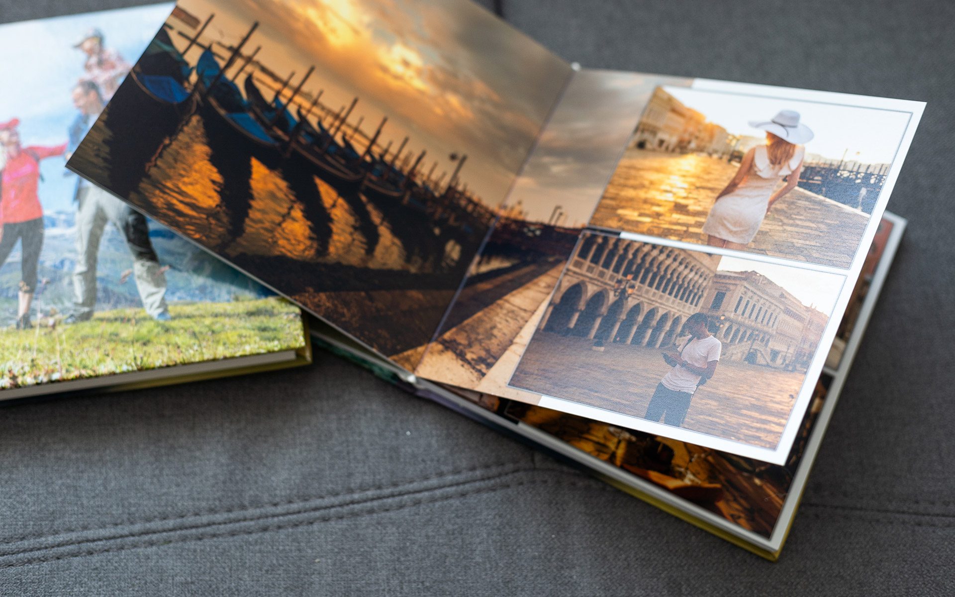 High-quality travel photo booklet showcasing vacation photography, demonstrating booklet printing in Calgary for personal and creative projects.